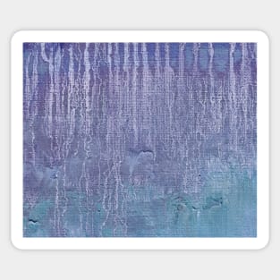 Blue Purple Indigo Abstract Art Sticker